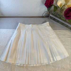 Vintage Quantum Sport Pleated Tennis Skirt White. Women’s Size‎ 8. Side Zipper